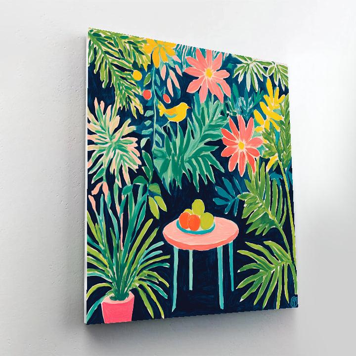 Henri Matisse Inspired Tropical Garden Cutouts Painting by numbers kit