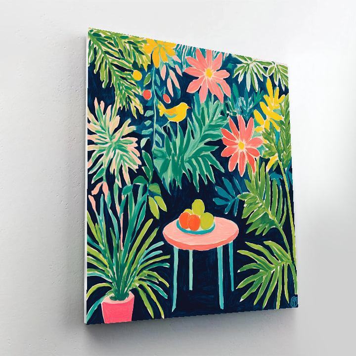 Henri Matisse Inspired Tropical Garden Cutouts Painting by numbers kit