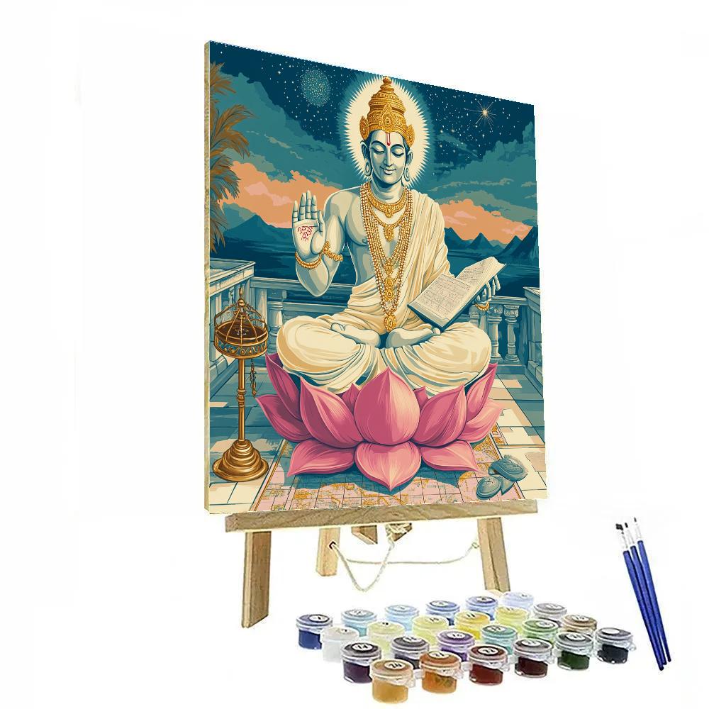 Brahma Lotus Observatory DIY paint by numbers