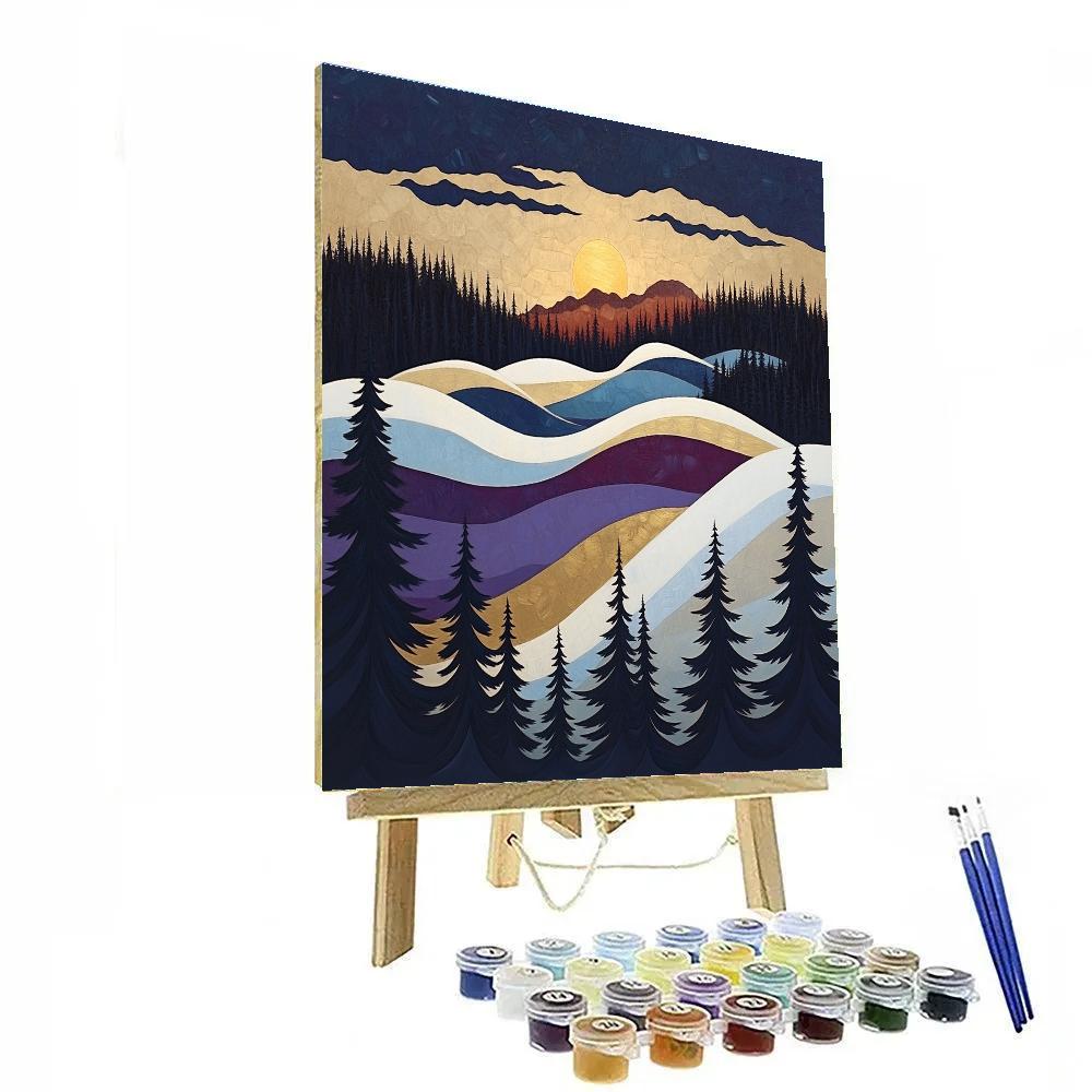 A.Y. Jackson Inspired Equinox Light On Algoma Ridge Snow Paint by numbers art