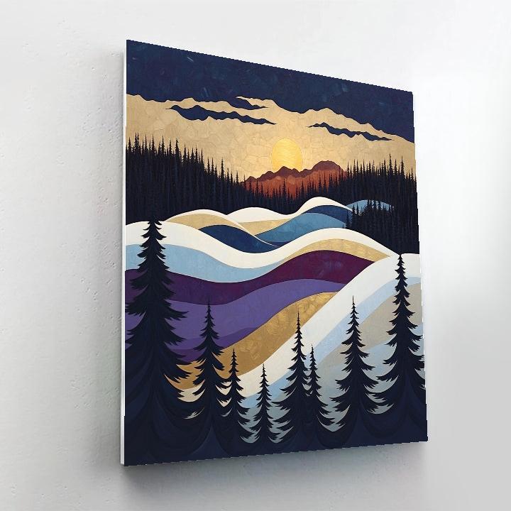 A.Y. Jackson Inspired Equinox Light On Algoma Ridge Snow Paint by numbers art