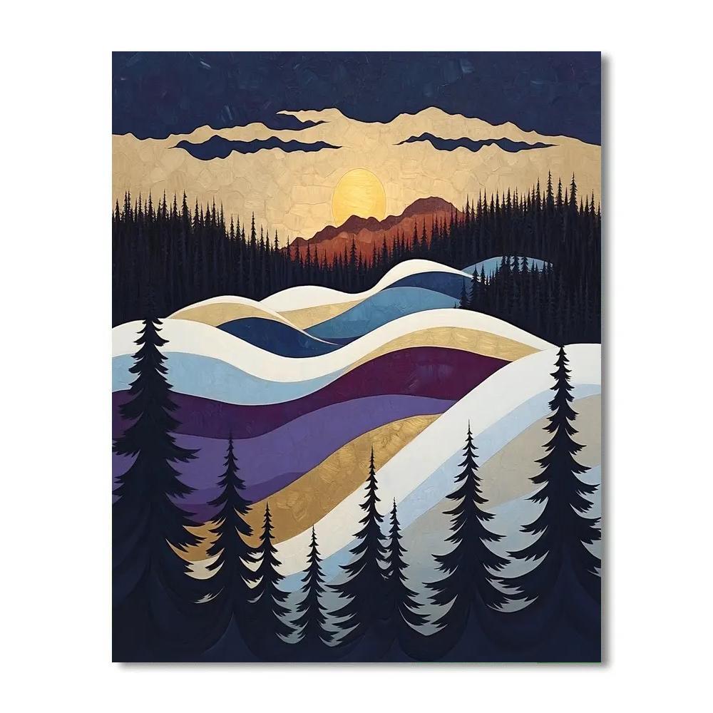 A.Y. Jackson Inspired Equinox Light On Algoma Ridge Snow Paint by numbers art