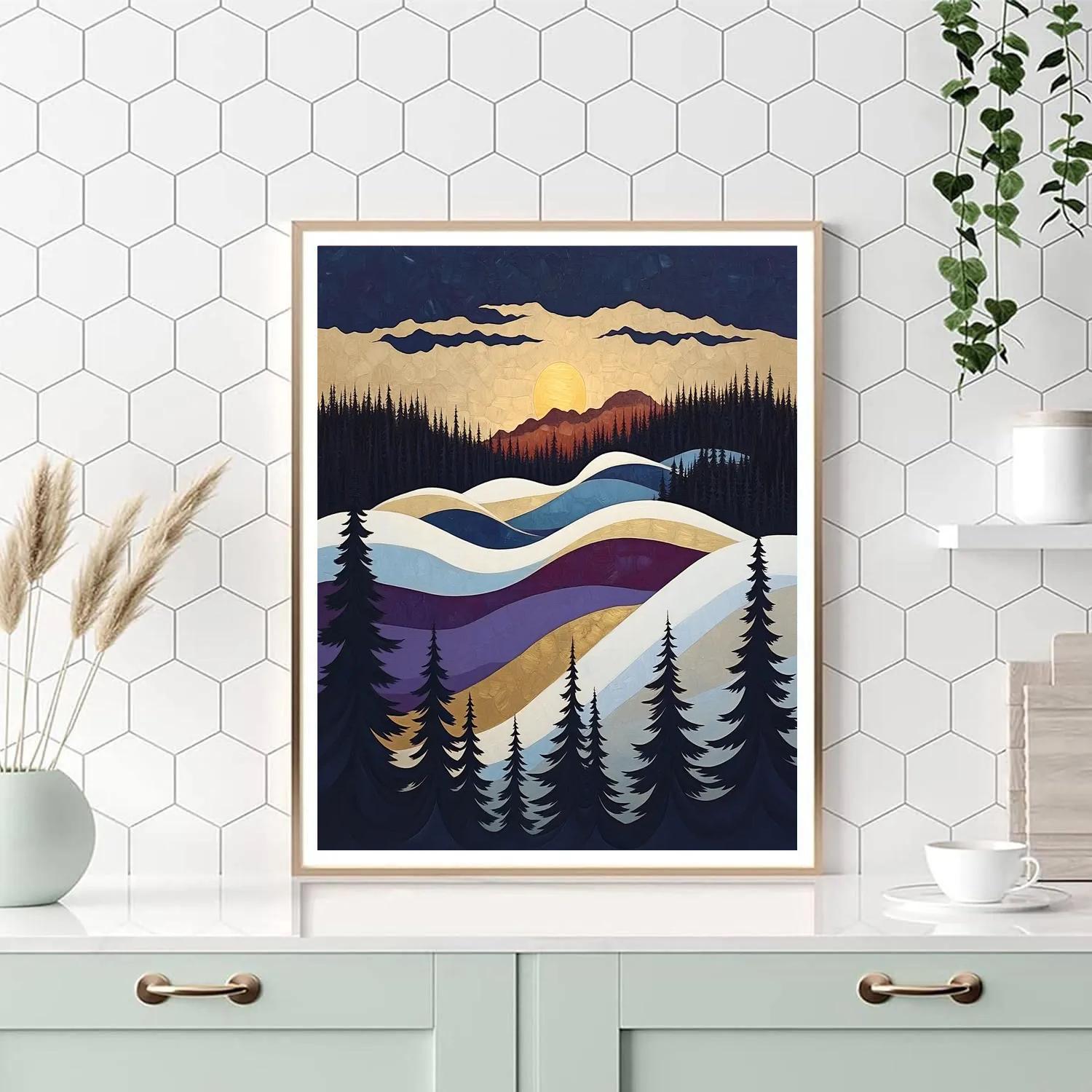 A.Y. Jackson Inspired Equinox Light On Algoma Ridge Snow Paint by numbers art