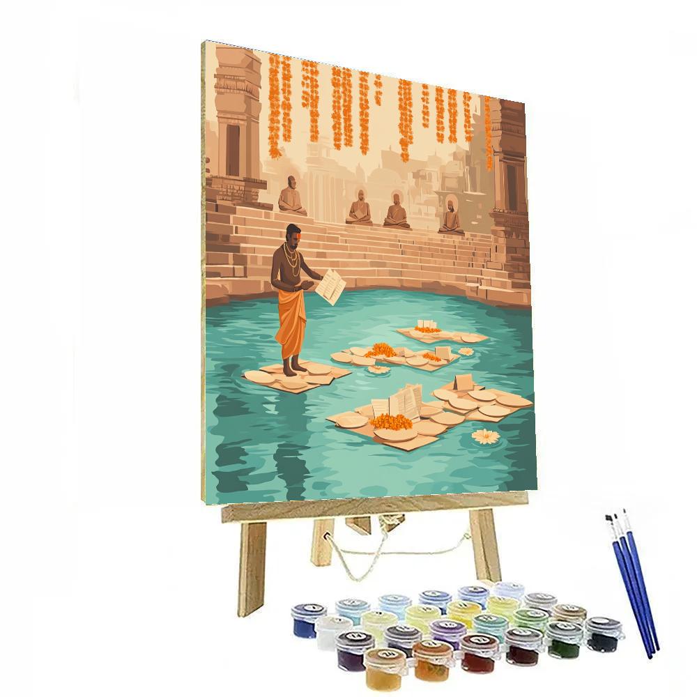 River Archive With Brahma In Bloom Paint by numbers kits