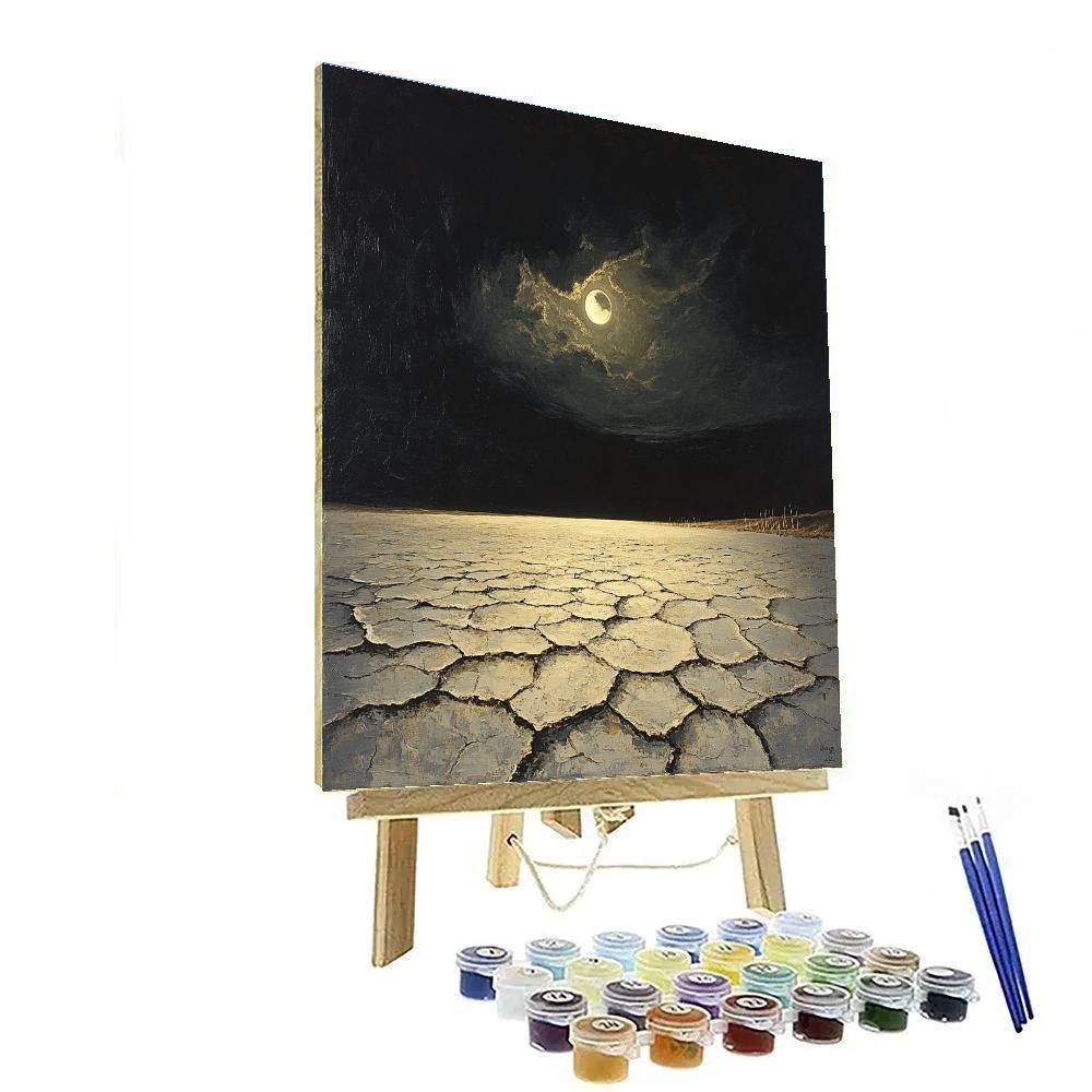 Francisco Goya Inspired Eclipse Over Salt Flats DIY paint by numbers
