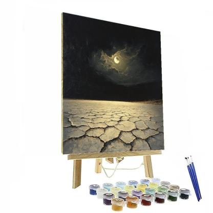 Francisco Goya Inspired Eclipse Over Salt Flats DIY paint by numbers
