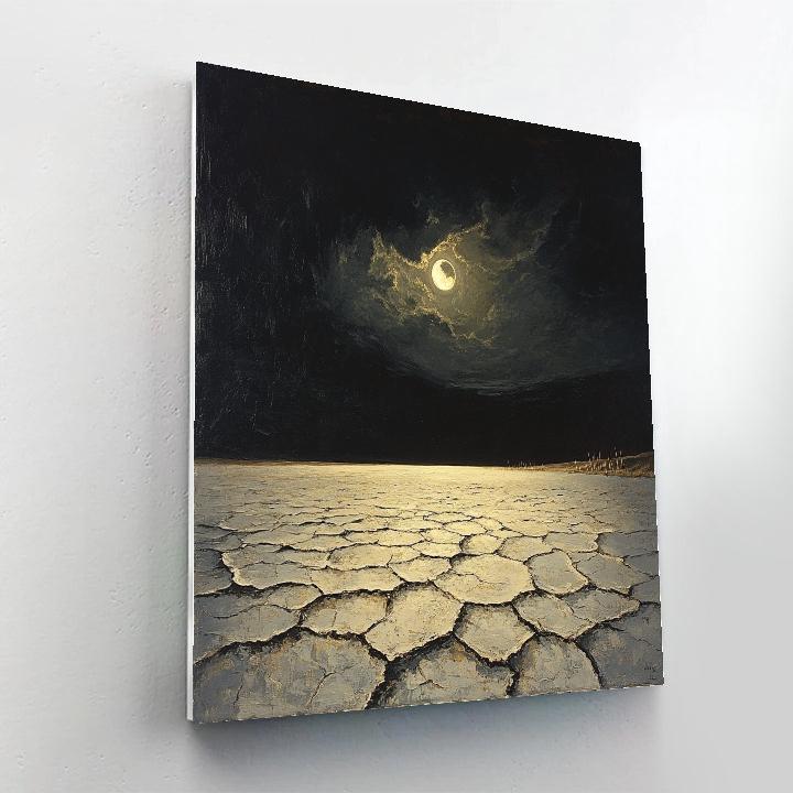 Francisco Goya Inspired Eclipse Over Salt Flats DIY paint by numbers