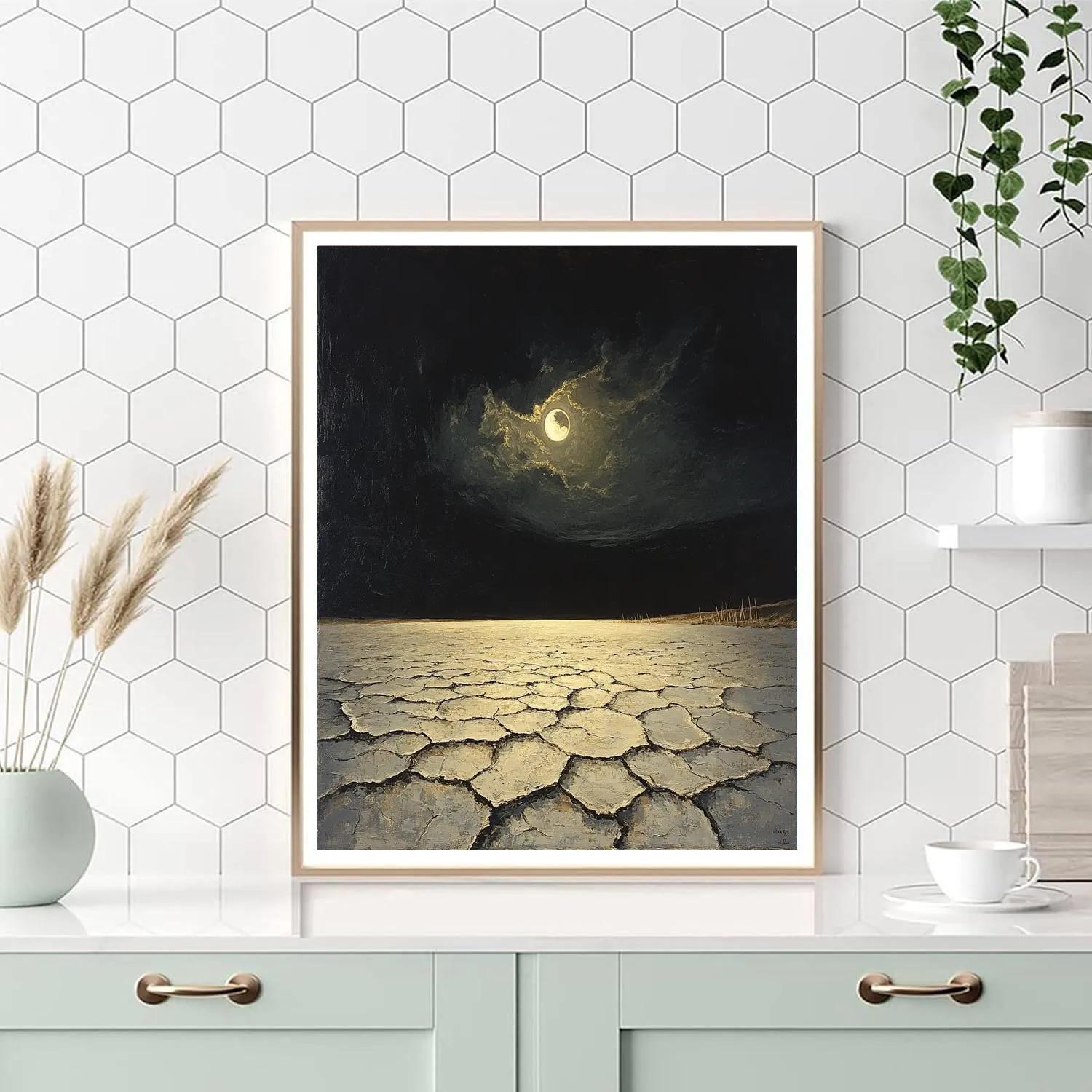 Francisco Goya Inspired Eclipse Over Salt Flats DIY paint by numbers