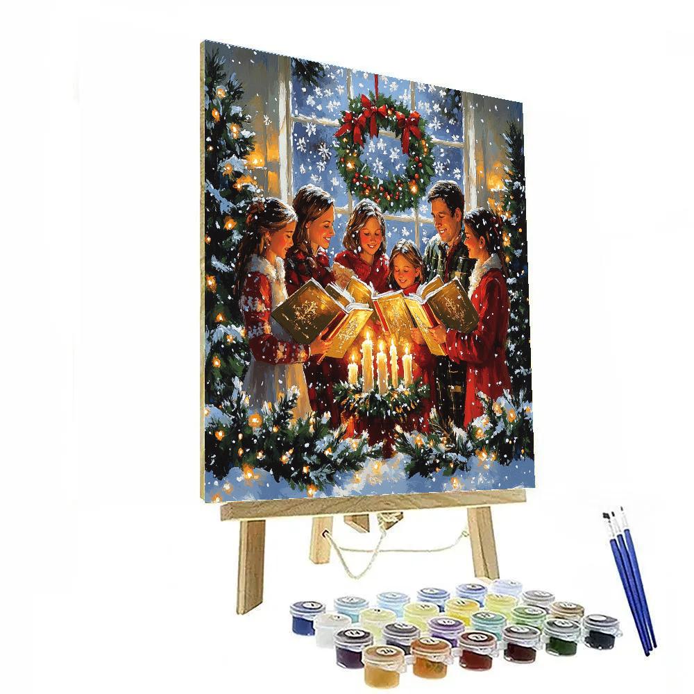 Candle Circle Carol Painting by numbers kit