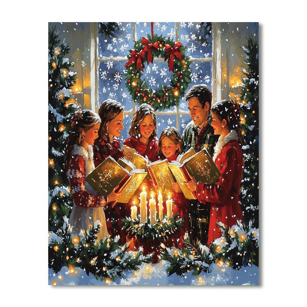 Candle Circle Carol Painting by numbers kit