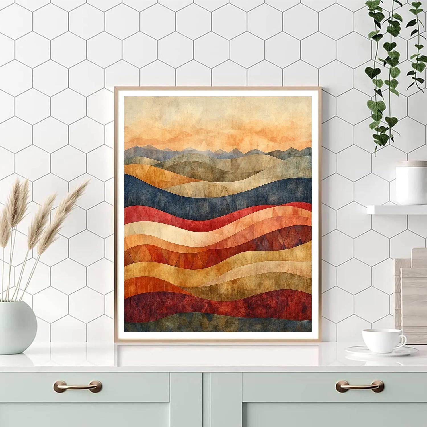 Paul Klee Inspired Chromatic Tides Of Quiet Gravity Number painting