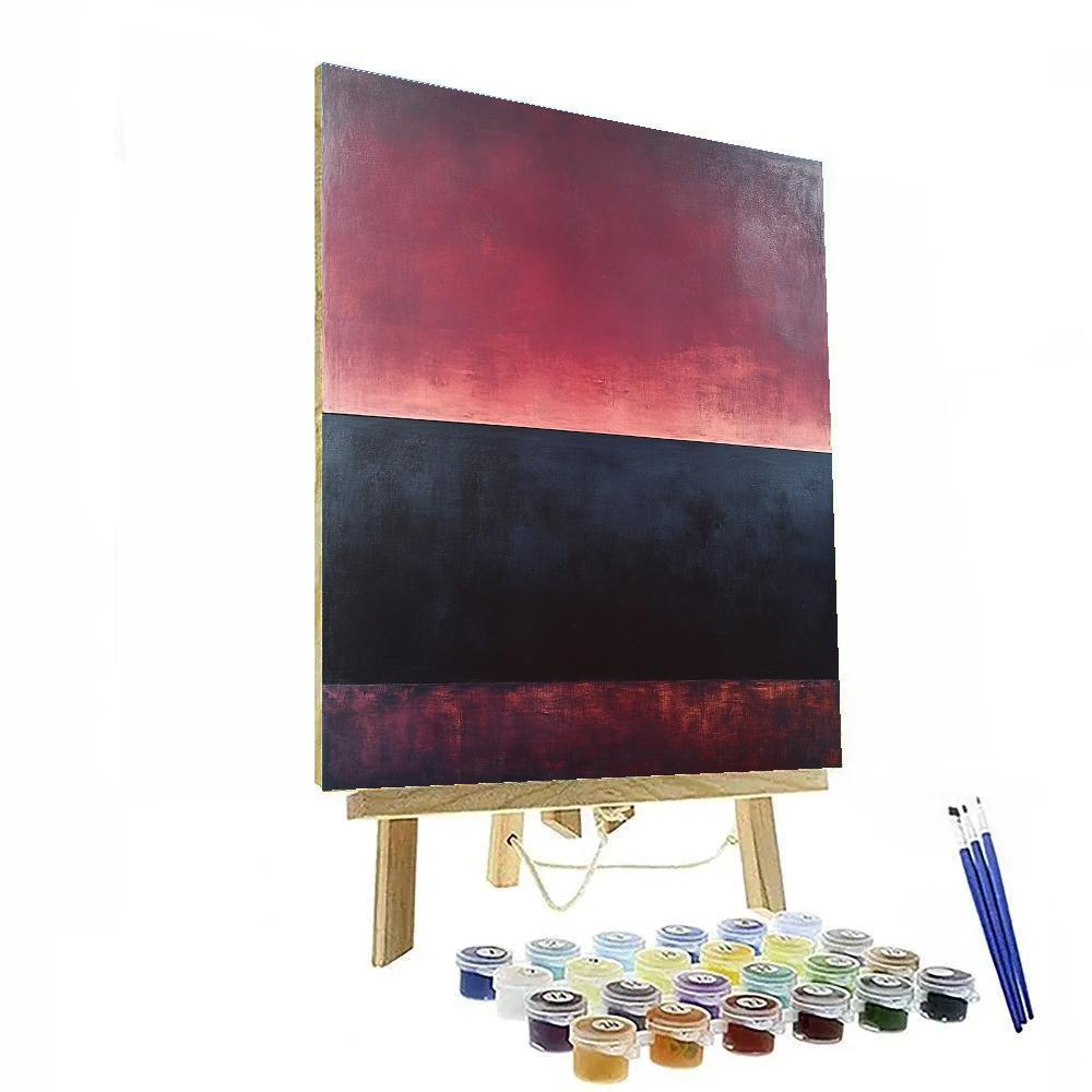 Mark Rothko Inspired Chronos Drift Horizon Number painting