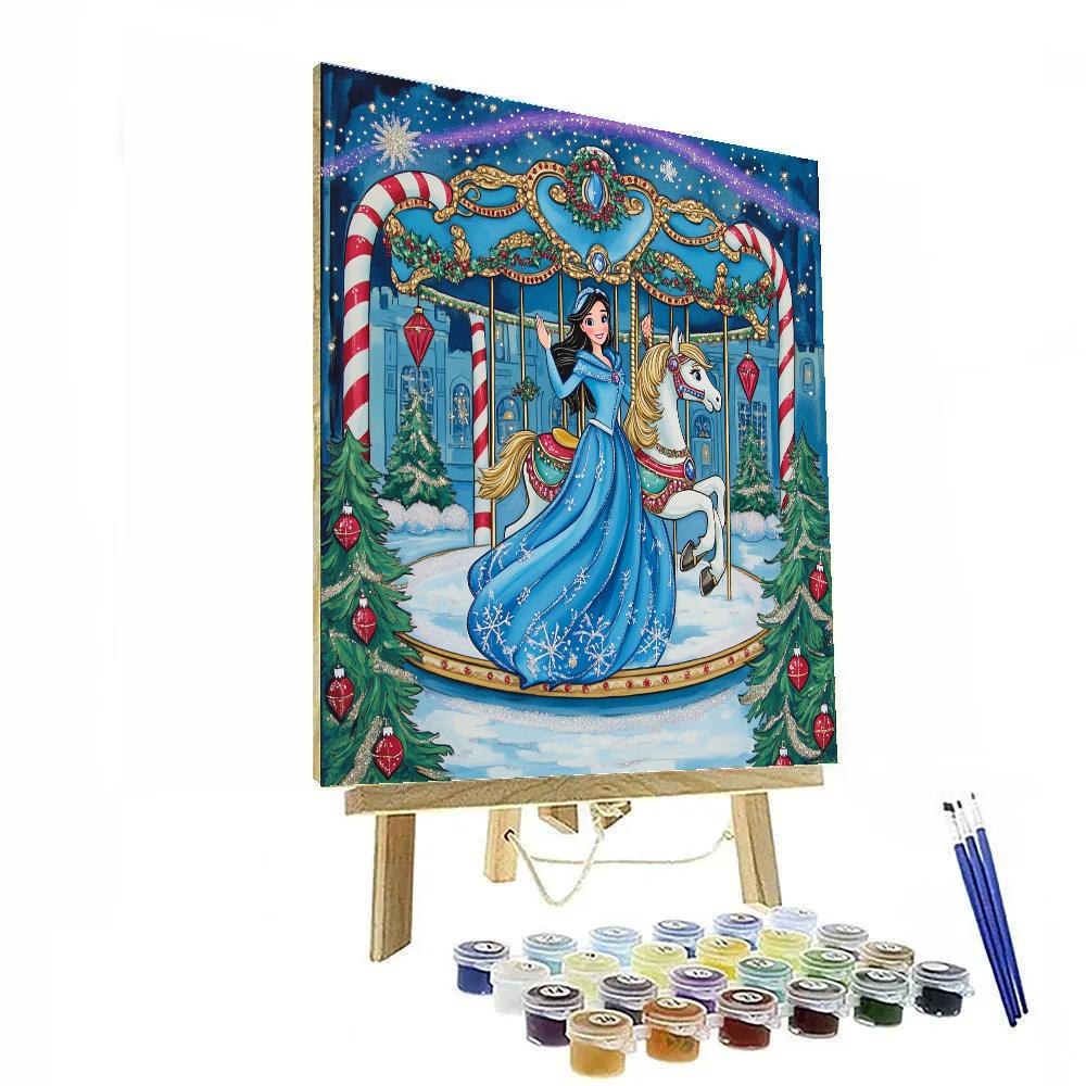 Aurora Carousel Of The Winter Kingdom Number painting