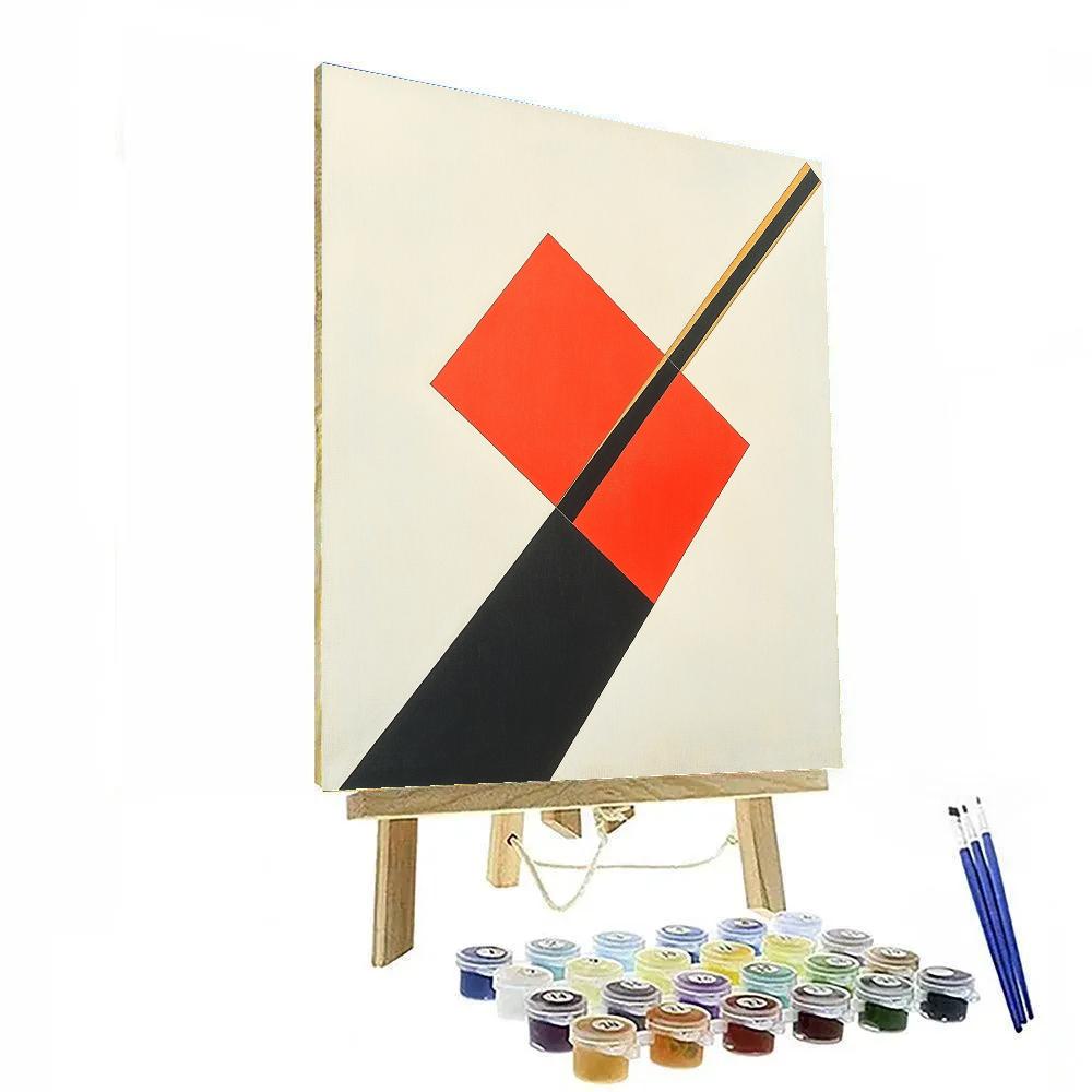 Kazimir Malevich Inspired Pulsar Rhythm Grid Painting by numbers kit