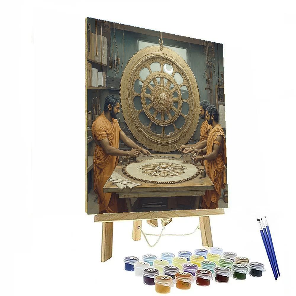 Monastic Clockwork Brahma Numbered painting kits