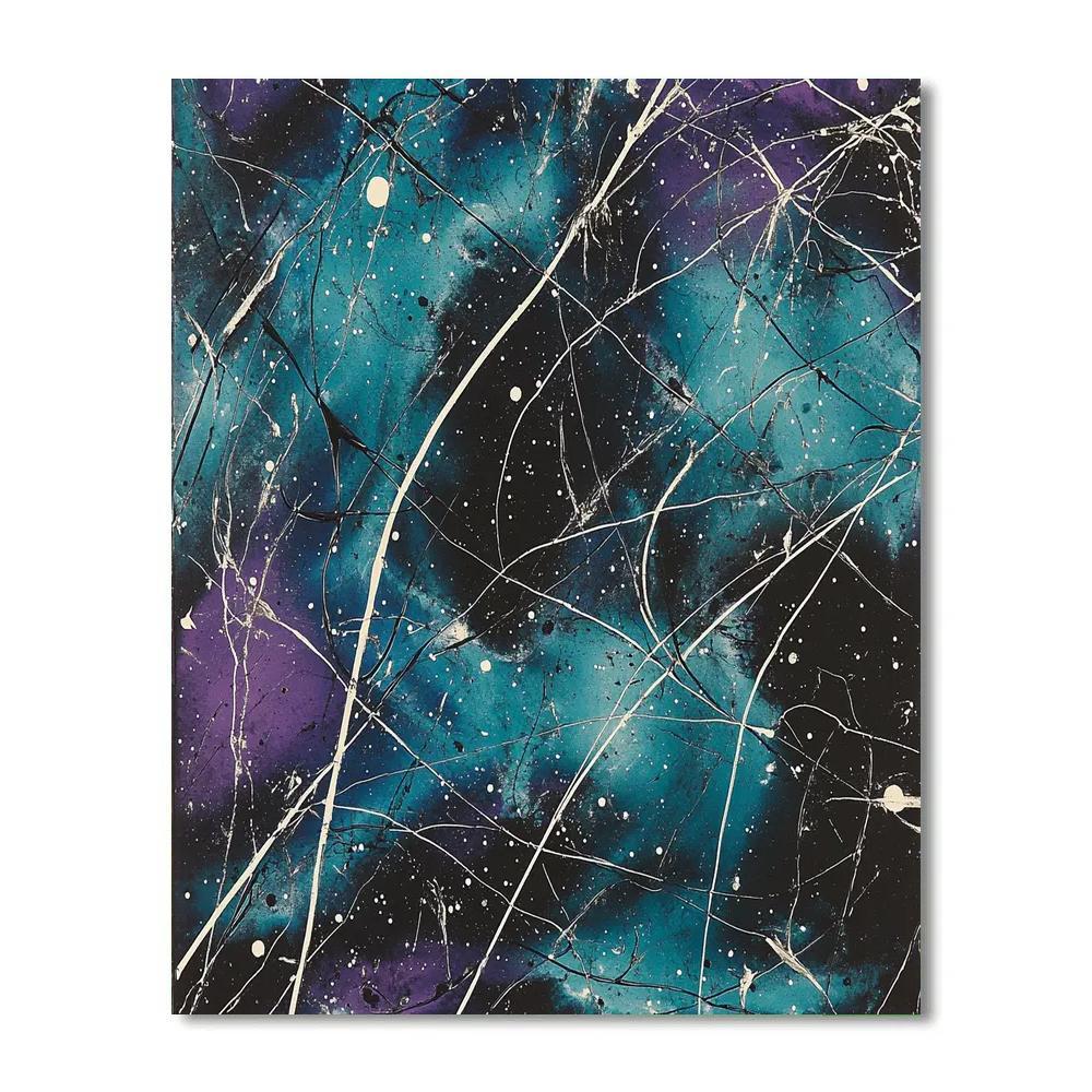 Jackson Pollock Inspired Aurora Ion Drift Paint by numbers kits