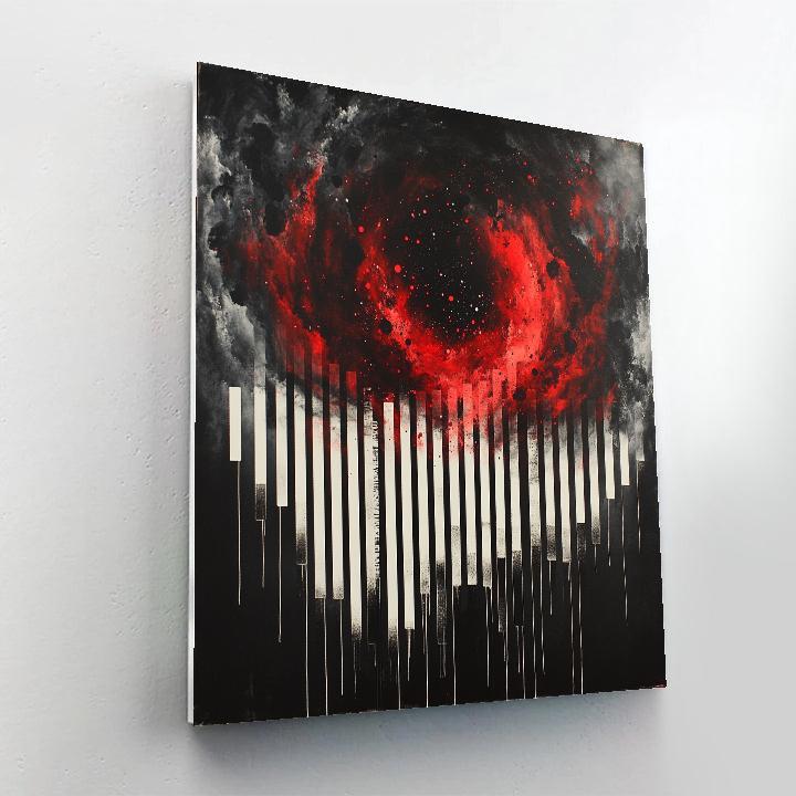 Banksy Inspired Barcode Nebula Paint by numbers kits