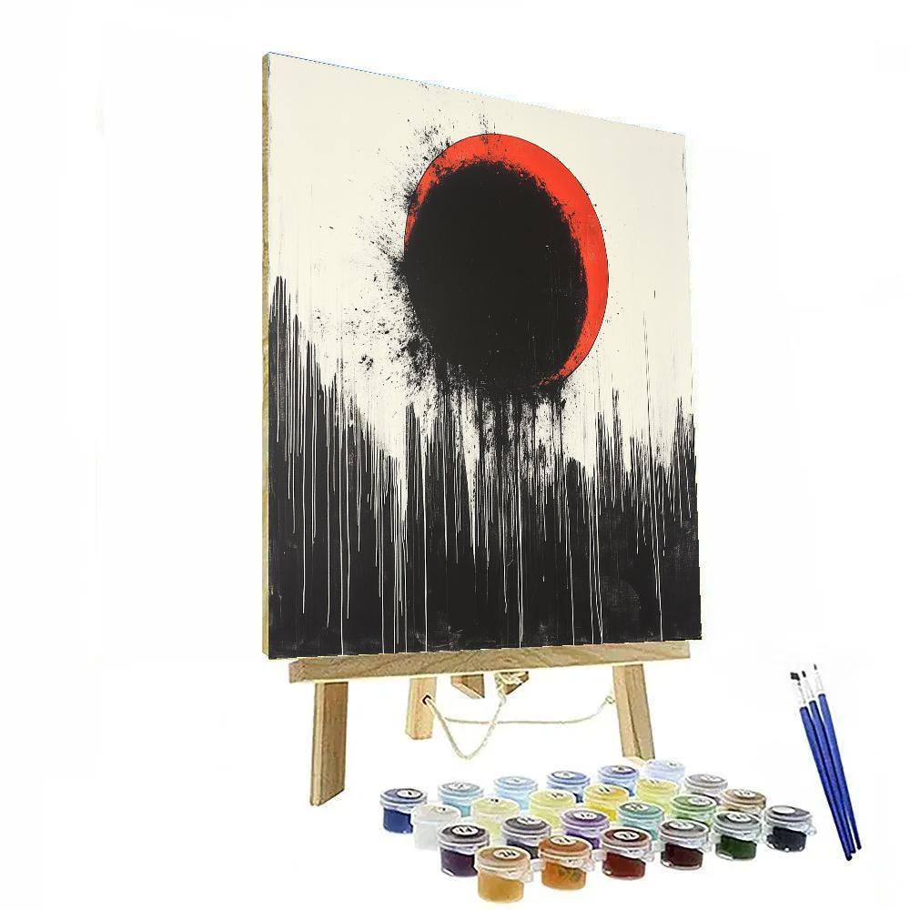 Banksy Inspired Climate Alarm Eclipse Painting by numbers kit