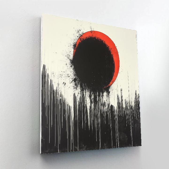 Banksy Inspired Climate Alarm Eclipse Painting by numbers kit