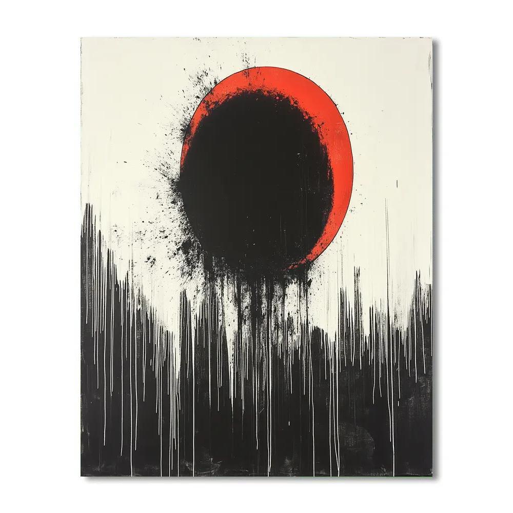 Banksy Inspired Climate Alarm Eclipse Painting by numbers kit