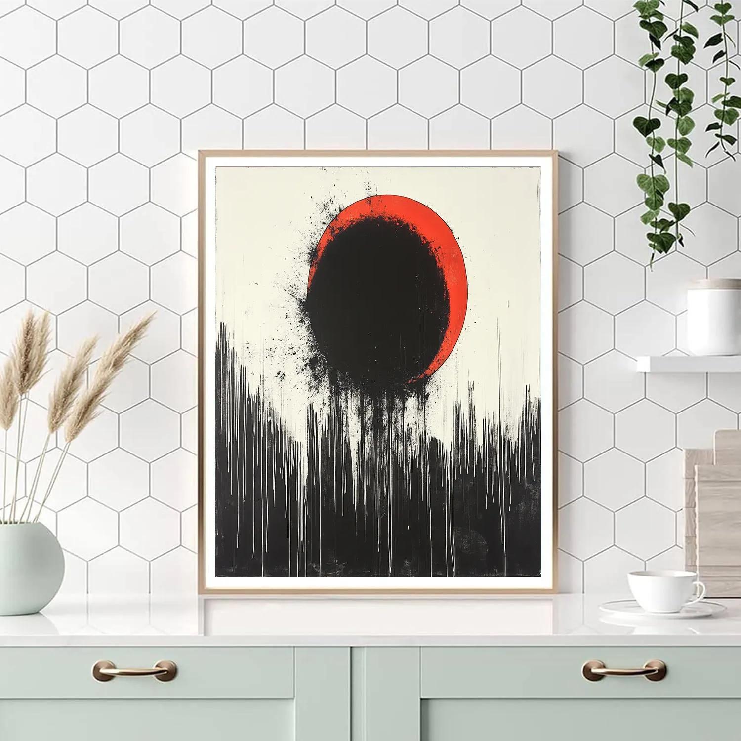 Banksy Inspired Climate Alarm Eclipse Painting by numbers kit