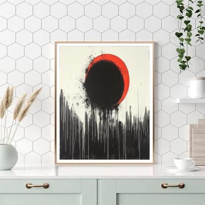 Banksy Inspired Climate Alarm Eclipse Painting by numbers kit