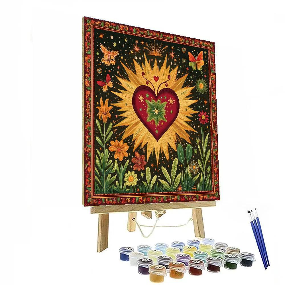 Frida Kahlo Inspired Nebula Garden Of Resilience Numbered painting kits