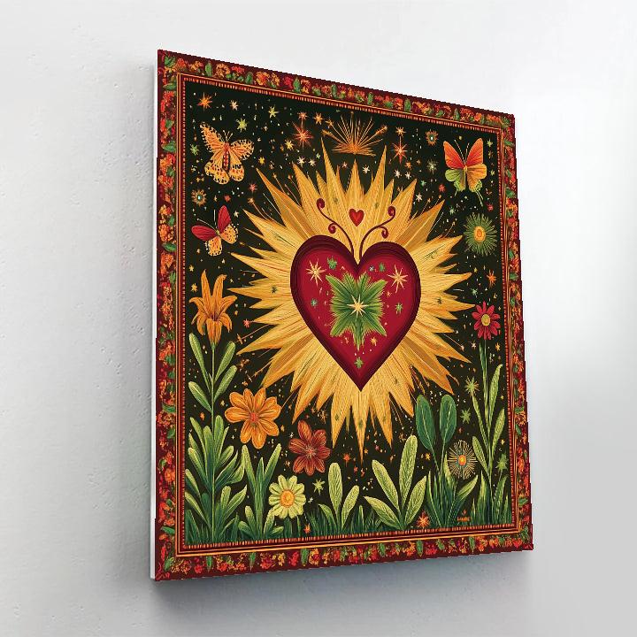 Frida Kahlo Inspired Nebula Garden Of Resilience Numbered painting kits