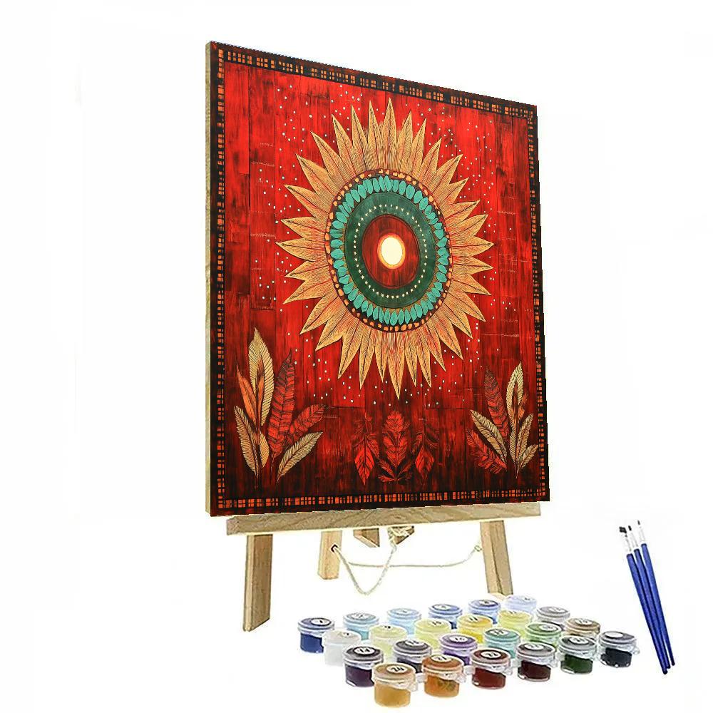 Frida Kahlo Inspired Eclipse Of Inner Weather paint by color