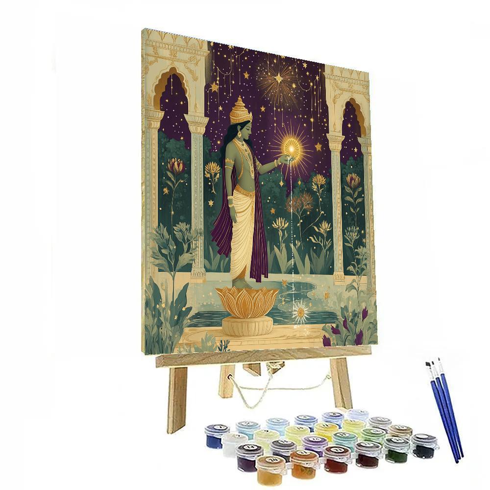 Vishnu In The Constellation Garden Numbered painting kits