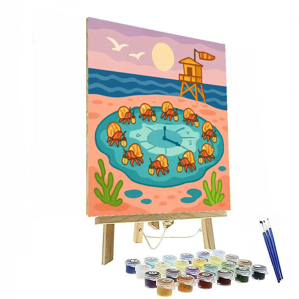 Clockwork Beach Tidepool Parade Paint by numbers kits