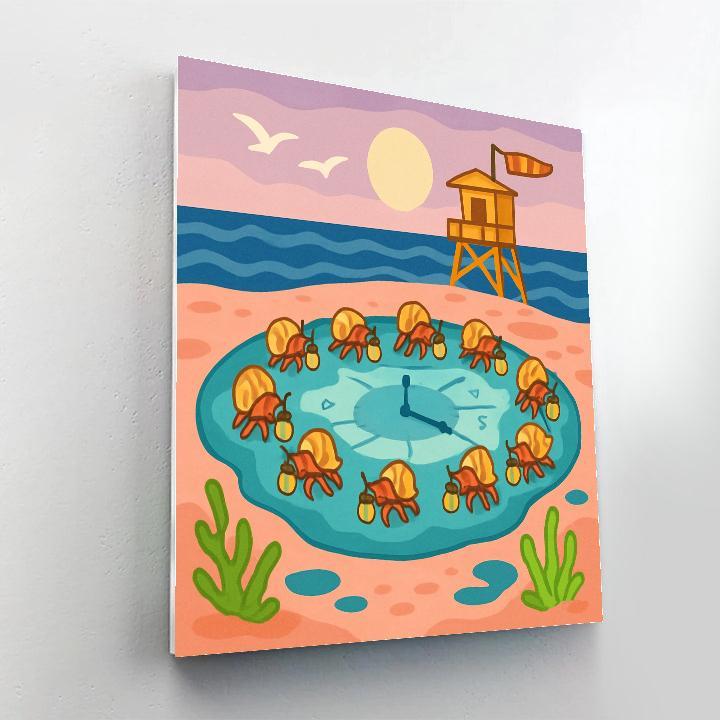 Clockwork Beach Tidepool Parade Paint by numbers kits