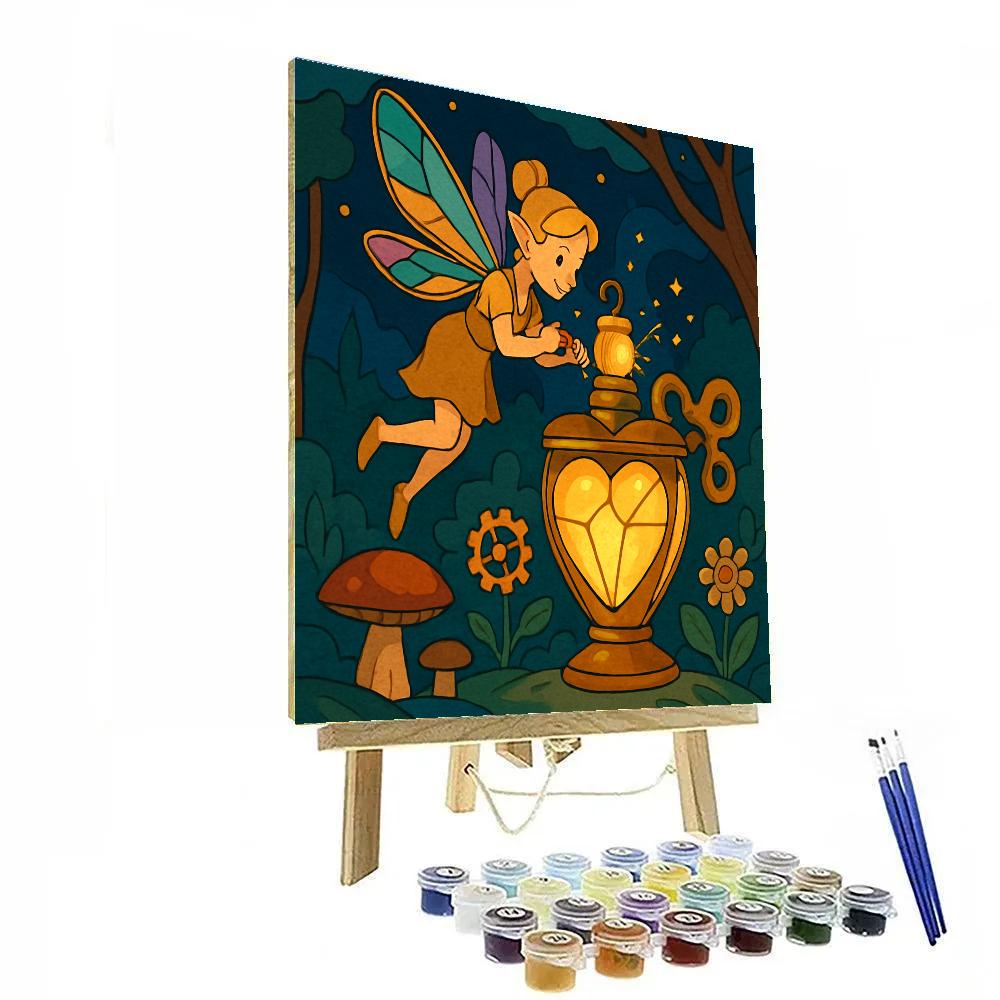 Clockwork Lantern Fairy Numbered painting kits