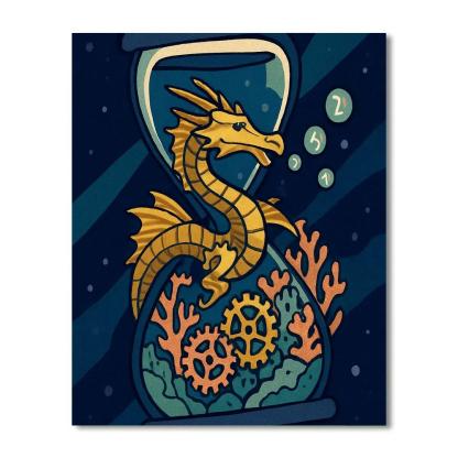 Clockwork Reef Fantasy Expedition painting number kit