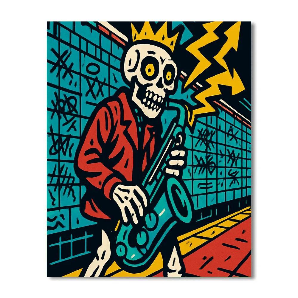 Subway Crown Basquiat Paint by numbers kits