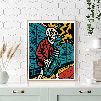 Subway Crown Basquiat Paint by numbers kits