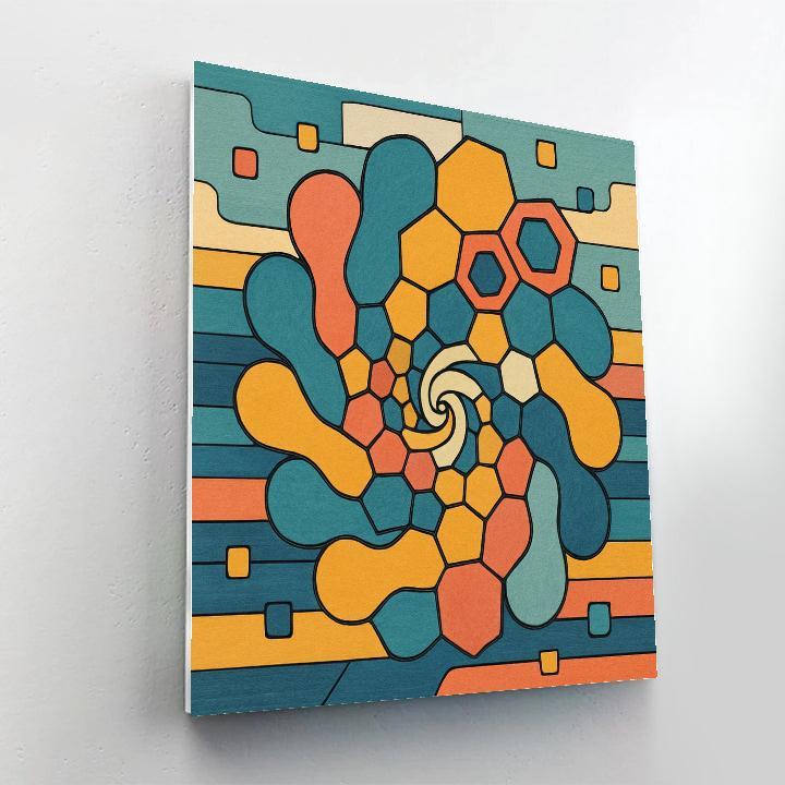 Tessellated Garden Of Abstract Echoes Paint by numbers kits