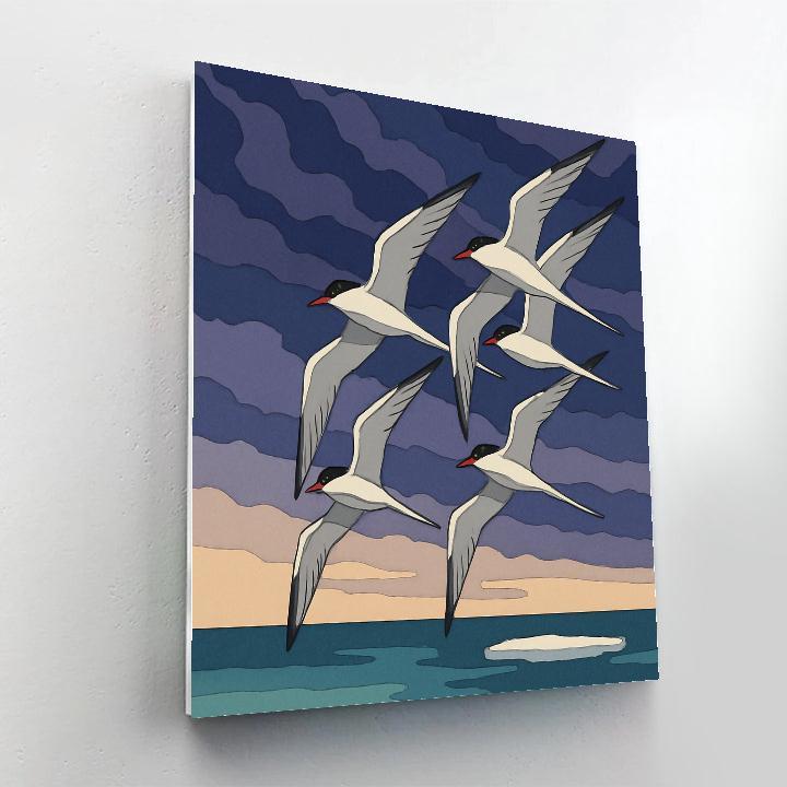 Sky Loom Birds Migration Tapestry Paint by numbers art