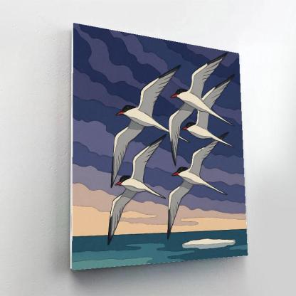 Sky Loom Birds Migration Tapestry Paint by numbers art
