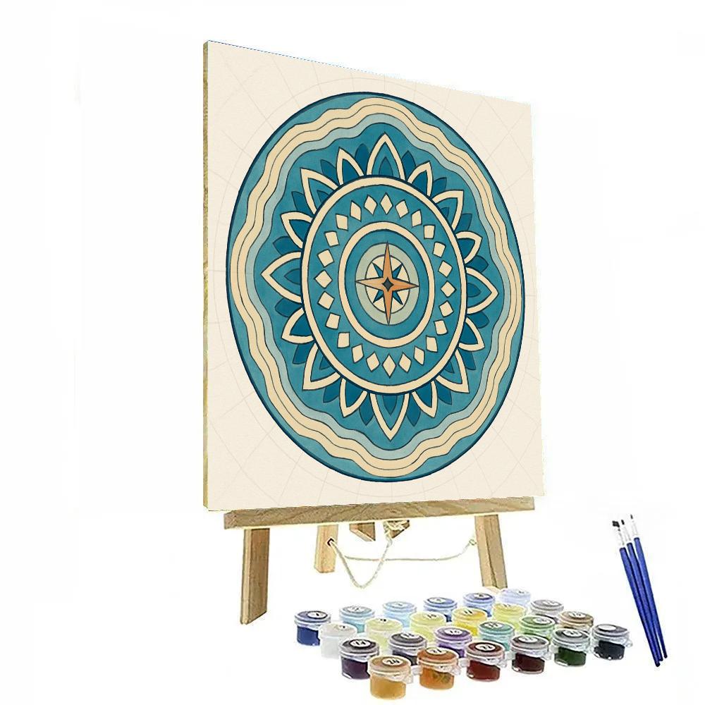 Topographic Dream Mandala Atlas DIY paint by numbers