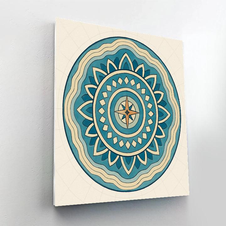 Topographic Dream Mandala Atlas DIY paint by numbers