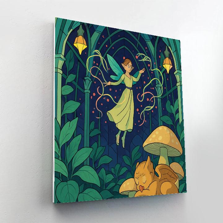 Moonlit Conservatory In Fantasy Painting by numbers kit