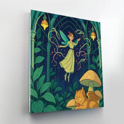 Moonlit Conservatory In Fantasy Painting by numbers kit