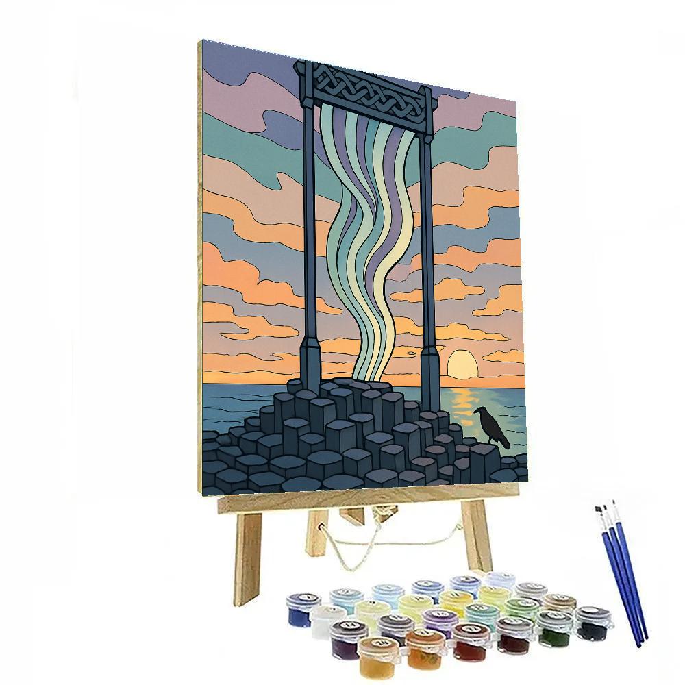 Celtic Sky Loom Over Ireland Numbered painting kits