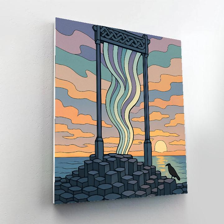Celtic Sky Loom Over Ireland Numbered painting kits
