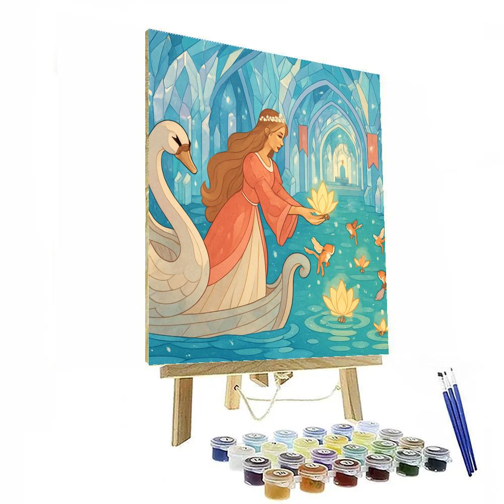 Gondola Parade With Princess Radiance painting number kit