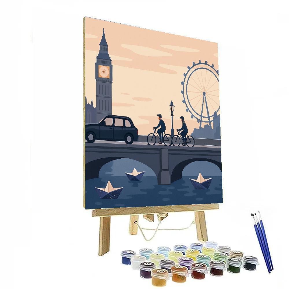 Celestial London Thames Procession painting number kit