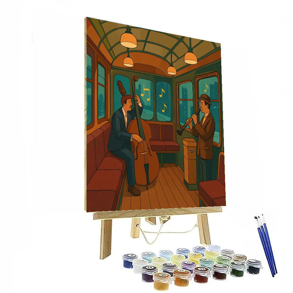 Midnight Tramway Jazz Session Painting by numbers kit