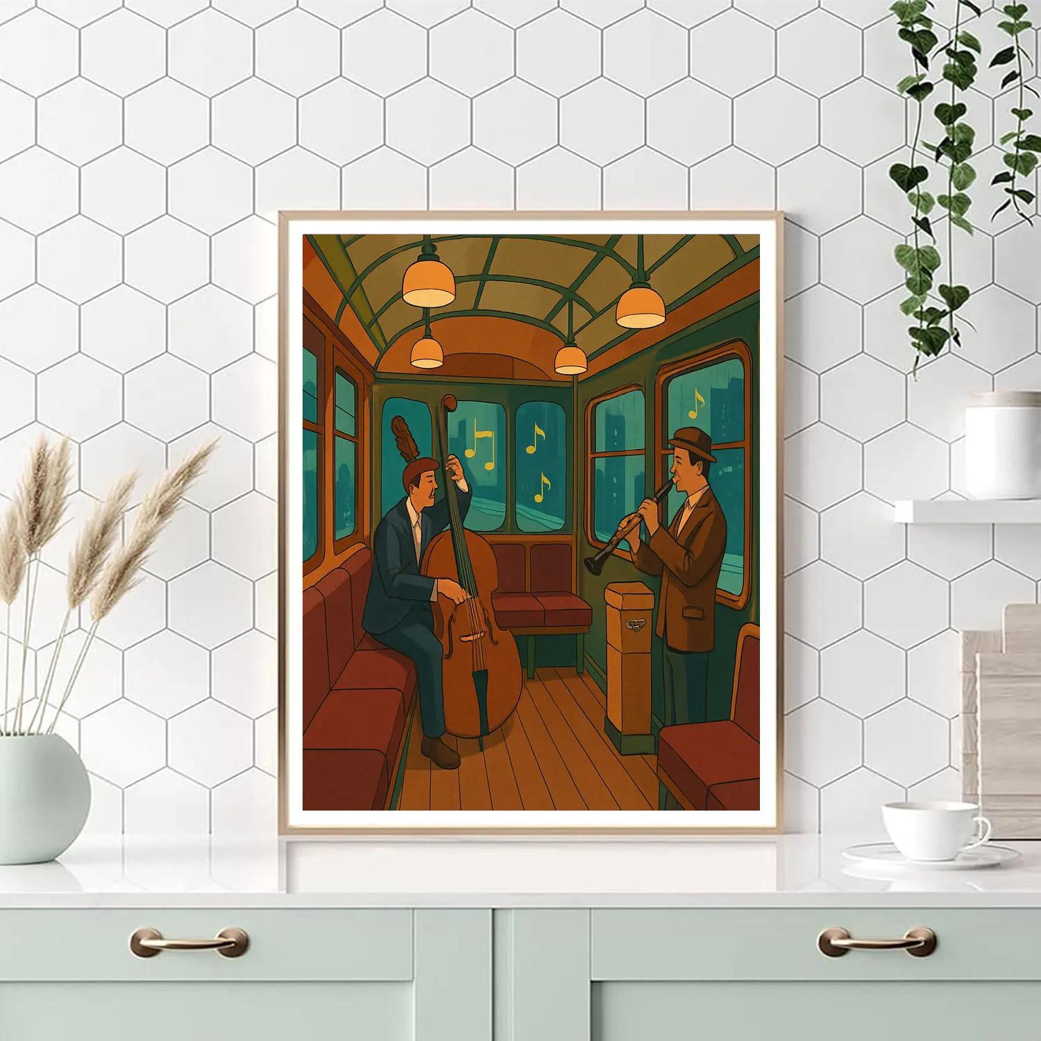 Midnight Tramway Jazz Session Painting by numbers kit