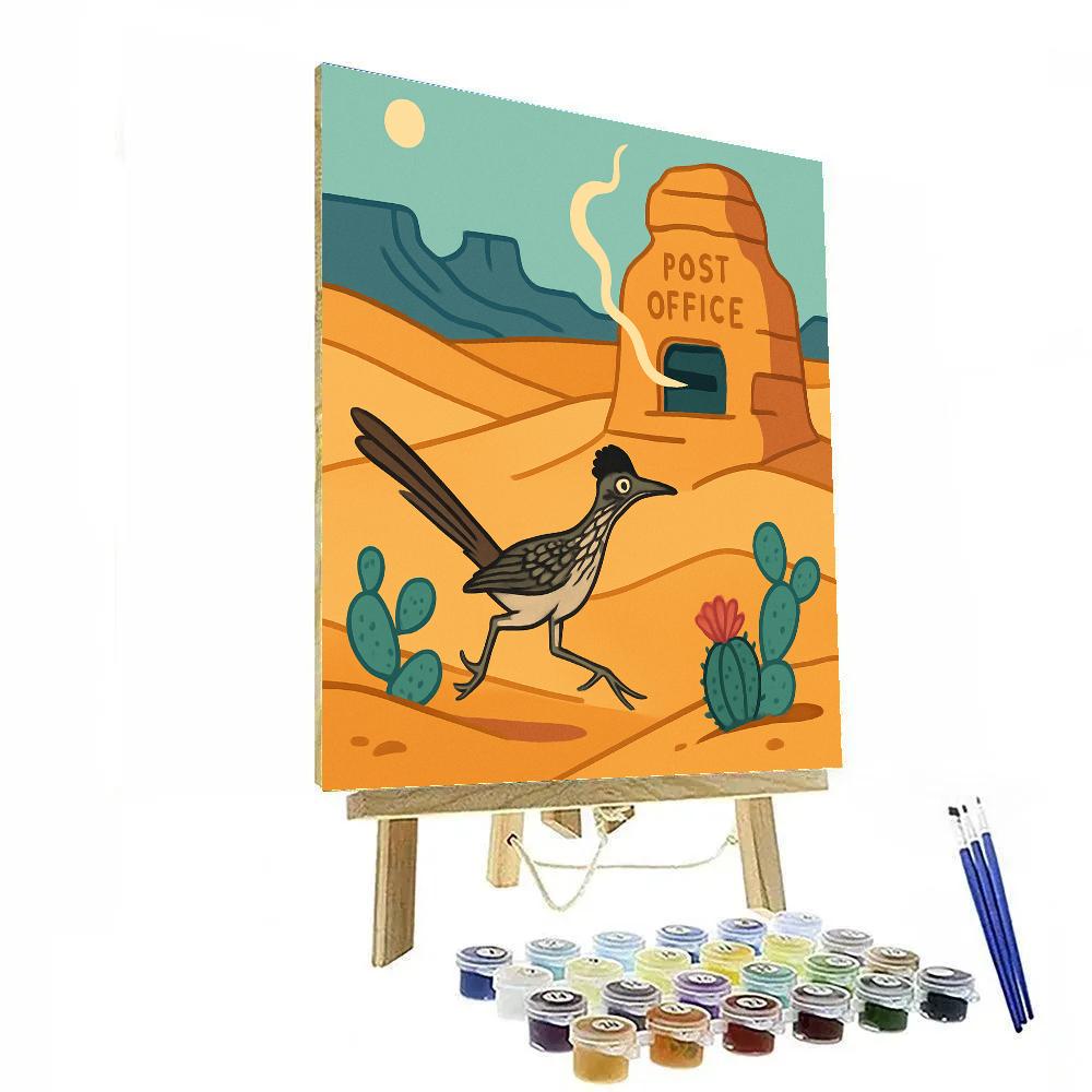 Desert Mirage Post Office paint by numbers